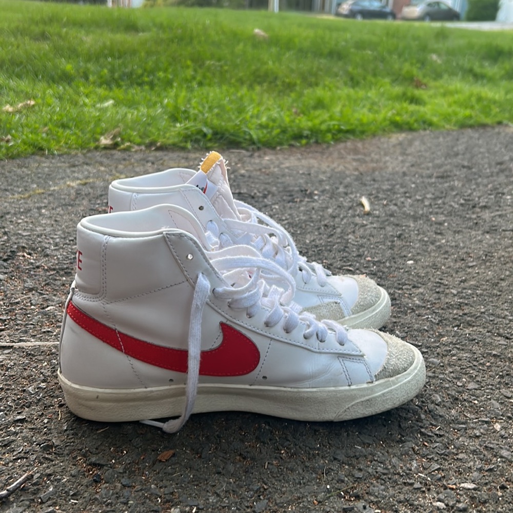 Red Nike Blazers